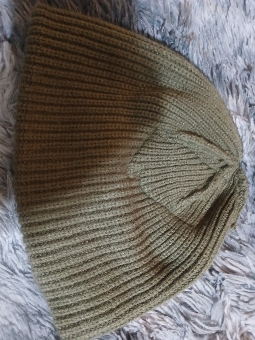 Rare Ralph Lauren Polo Marine Olive Green Patch Knit Hat - Picture 8 of 8